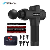 MERACH Muscle Vibrating Massage Gun 20 Speed Sports Fitness Body Deep Muscle Relaxation Slimming Shaping Pain Relief Fascia Gun