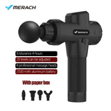 MERACH Muscle Vibrating Massage Gun 20 Speed Sports Fitness Body Deep Muscle Relaxation Slimming Shaping Pain Relief Fascia Gun