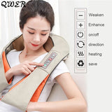 U Shape Electrical Shiatsu Massager Back Shoulder Body Neck Massage Shawl Car/Home Infrared Heated Kneading Vibration Massager